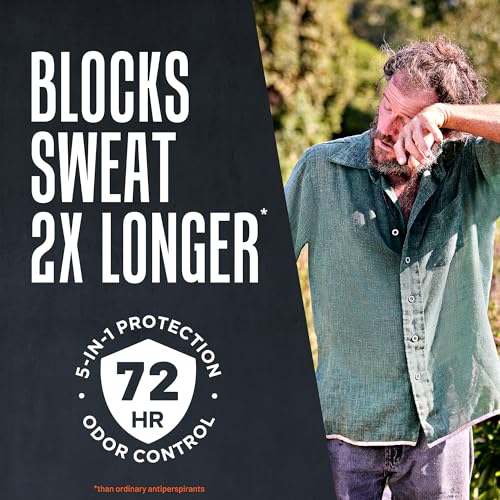 Right Guard Xtreme Defense Invisible Solid Antiperspirant Deodorant, Fresh Blast Scent - 5-in-1 Deodorant Men Can Trust, 72-Hour Odor Control, 2.6 oz (4 Pack)