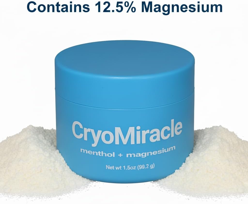 Cooling Relief Cream - Menthol & Magnesium for Soothing Muscle Discomfort