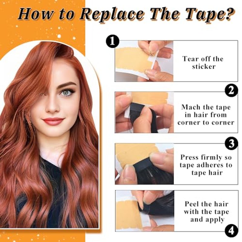 Tape in Hair Extensions Human Hair, Copper 40pcs 18 Inch 100% Remy Human Hair Straight Seamless Invisible Tape in Hair Extensions(350#, 18 Inch, 40pcs)
