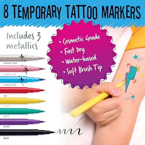 Creativity for Kids Tattoo Designer Studio: Create 50+ DIY Temporary Tattoos, Toys and Gifts for Girls and Boys, Arts and Crafts Activities for Kids (Ages 6+)