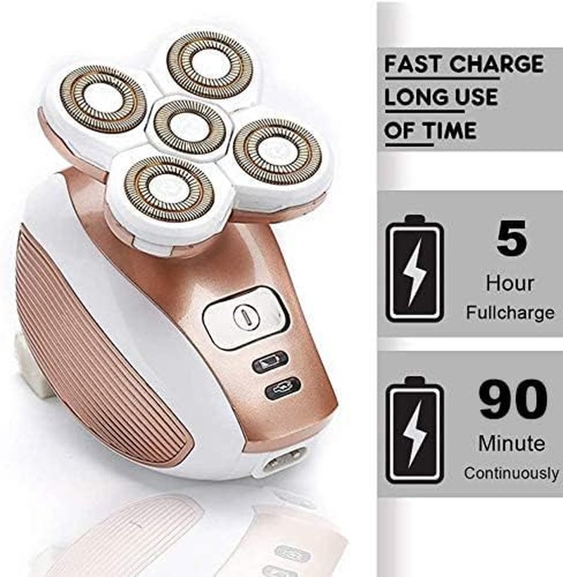 Electric Razor for Women - Painless Rechargeable Waterproof Shaver | Cordless Hair Remover for Legs, Face, Bikini & Body