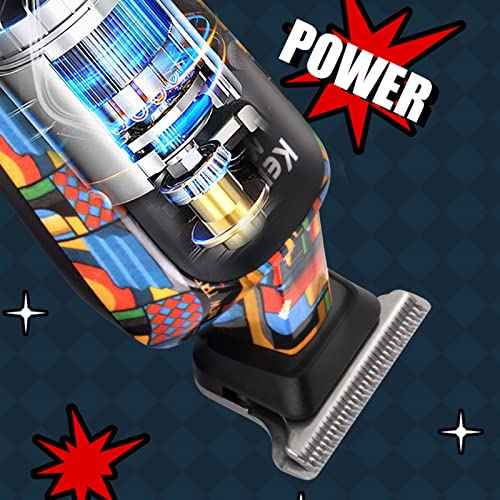 KEMEI KM-MAX5090 Professional Hair Clippers for Men Cordless, LCD Display Graffiti Clippers Barber Electric Trimmer Haircut Machine Kit, Rechargeable Beard Trimmer, Gifts for Dad Boyfriend