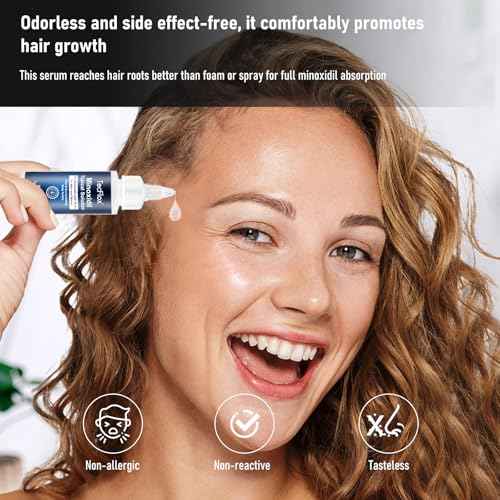 5% Minoxidil for Men Hair with Biotin, Minoxidil for Women,Tecflox Minoxidil Beard Growth Oil, Minoxidil Hair Growth Serum for Men,4-Pack,Total 8Fl Oz for 8 Months, Hair Growth Oil(White)