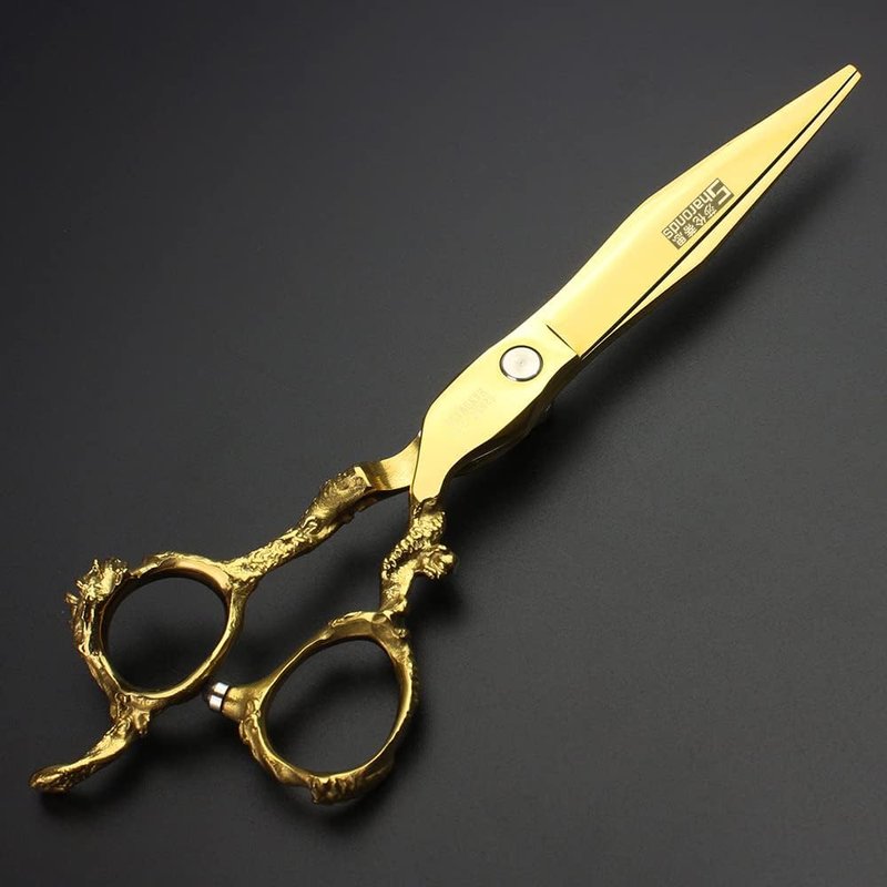 Professional Hair Cutting Scissors - 6" & 7" Japan 440C Stainless Steel | Gold Finish
