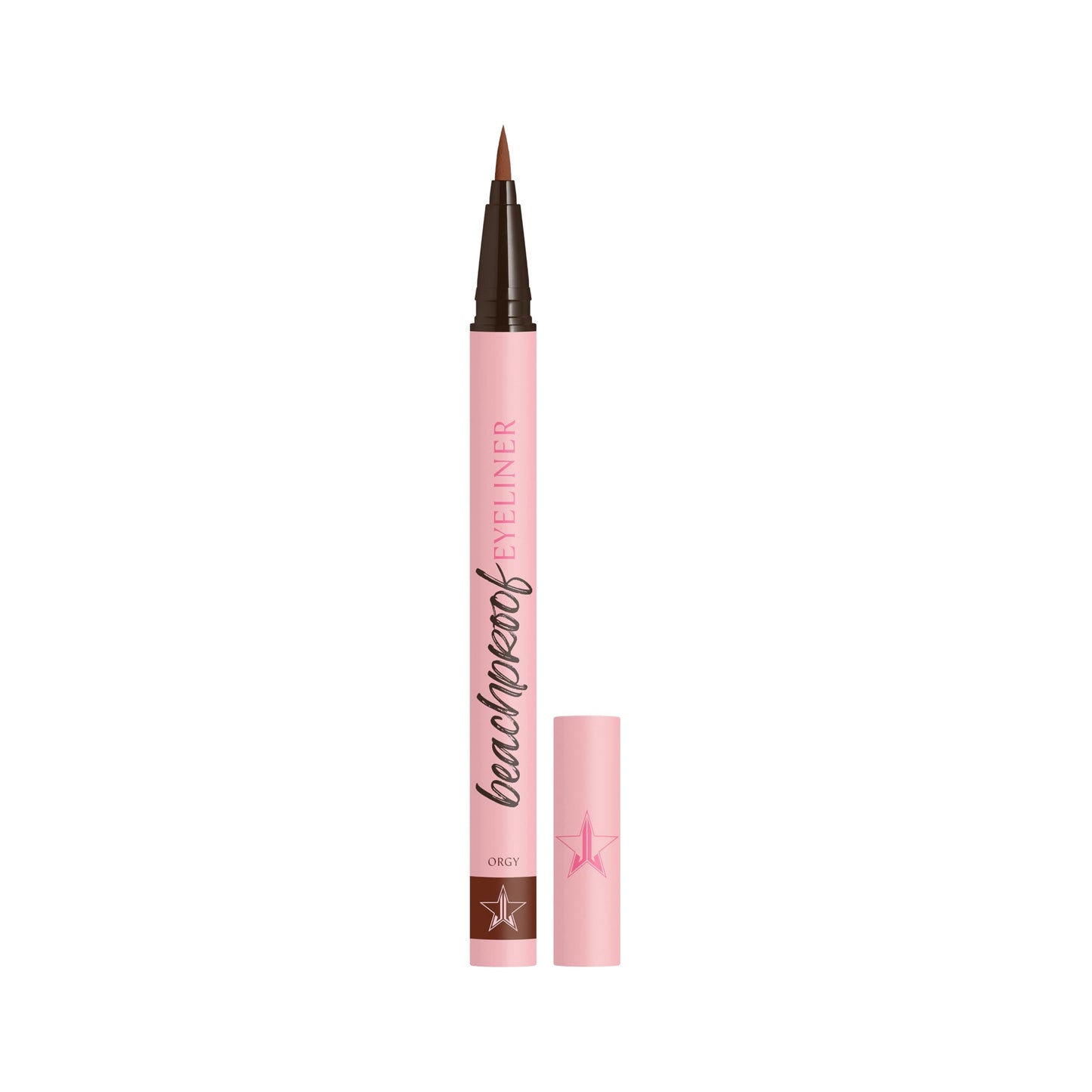 Jeffree Star Cosmetics BeachProof Eyeliner, Felt-Tip, Long-Lasting Formula, 0.019 fl oz (Orgy)