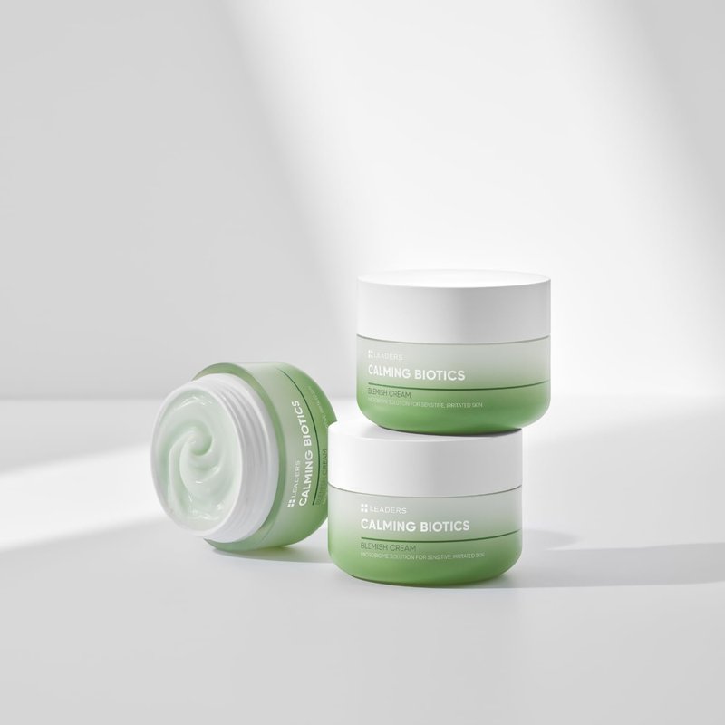 Leaders Calming Biotics Cream - For Sensitive Acne-Prone Skin, Hydrating, Soothing & Calming Formula to Strengthen Skin Health & Barrier, 50ml