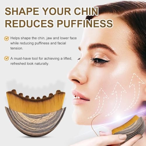 2025New Lymphatic Contour Face Brush, DLymphatic Drainage Massager for Face, Dry Brush, Chin & Jawline Sculpting, Ergonomically Designed to Fit The Skin Precisely and Relieve Fatigue (1pcs)