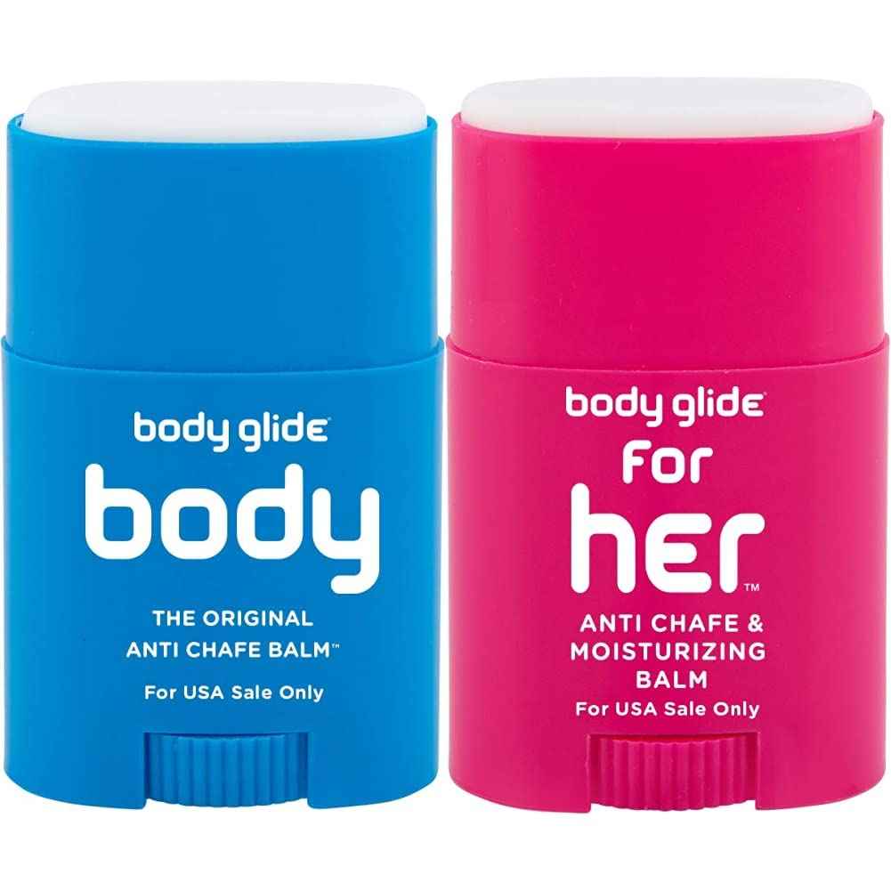 BodyGlide Original Anti Chafing Stick Balm + Body Glide For Her Anti Chafe Balm
