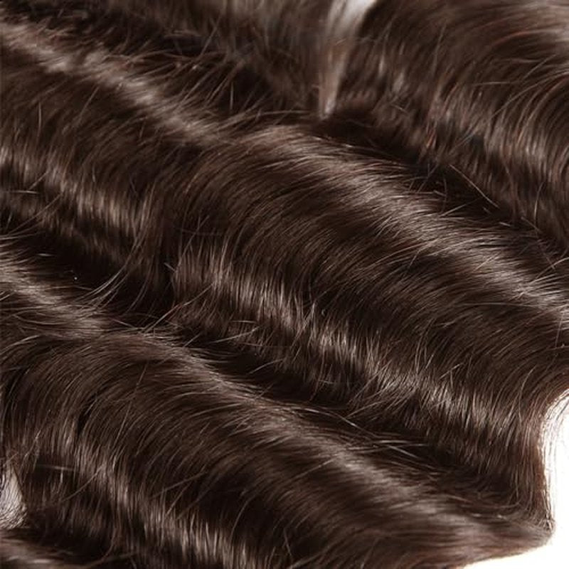 28 30 32 inch Dark Brown Bundles Human Hair #4 Deep Wave Bundle Chocolate Brown Human Hair Bundles #4 Wet and Wavy Bundle