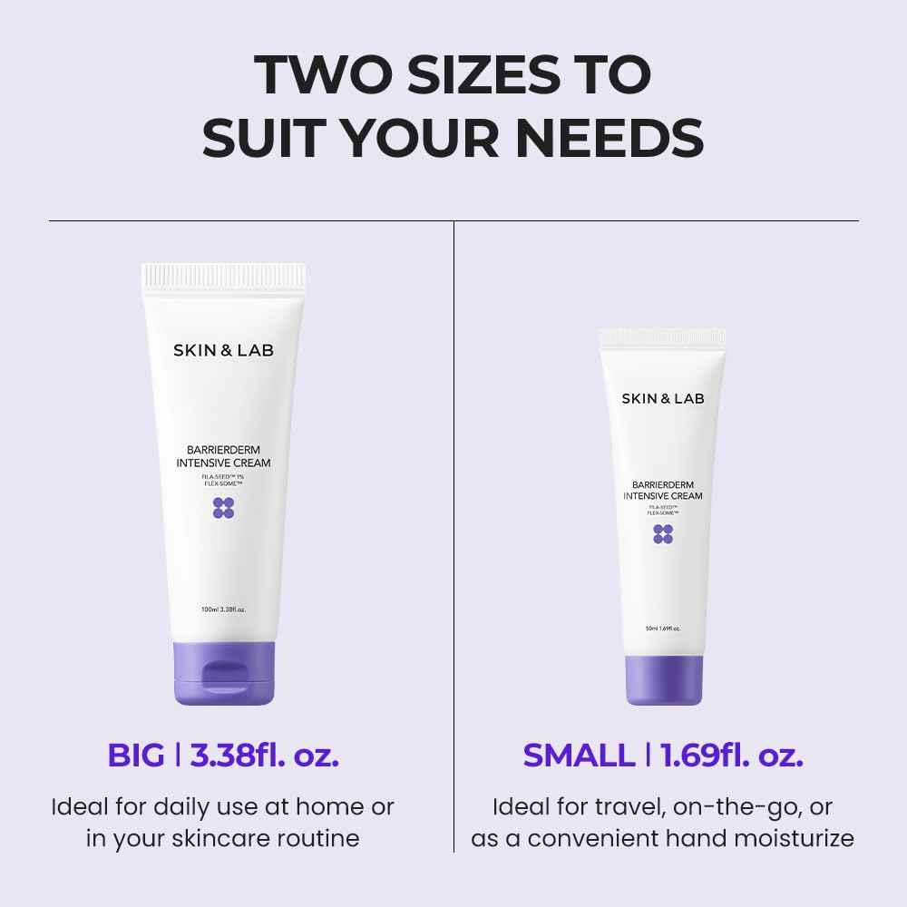 [SKIN&LAB] Barrierderm intensive cream, moisturizing,gentle, light texture, face and body (1.69 fl oz.)