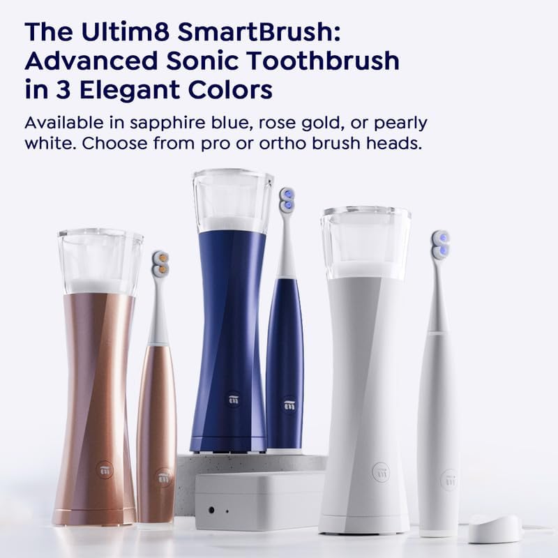 SuperMouth® Ultim8 Travel SmartCase™ - Compact UV Sanitizer & Organizer for Toothbrush, Toothpaste & Floss - Rose Gold