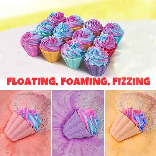 Bath Bombs for Kids with Surprise Unicorn Inside, 20 Kids Bath Bombs Gift Set, Handmade Bubble Bath Fizzes Bomb for Chrildren Birthday Christmas and Party Favor Christmas Gifts Set for Girls