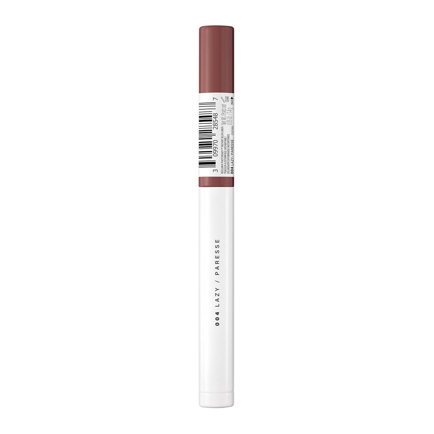 Revlon PhotoReady Instant Blur Liner - Soft Matte Lip Makeup for Fuller-Looking Lips | Sheer-to-Buildable, 004 Lazy, 0.05 oz