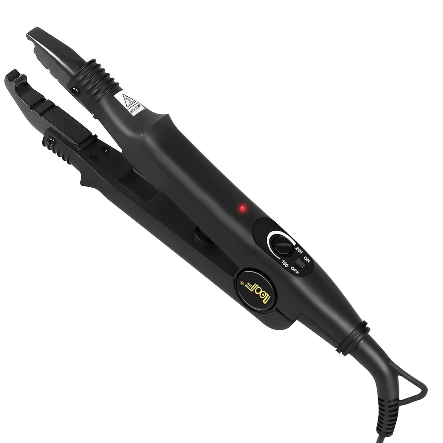 PAWACA Hair Extensions Tools, Professional K Tips Real Human Hair Fusion Machine, Fast Heat-Up Connector Wand Bonding Melting Iron(Black-Pro Adjustable Temperature)