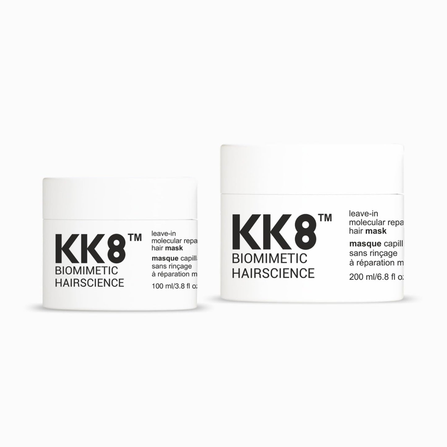 KK8 Biomimetic Hairscience Leave-In Molecular Hair Mask, Professional Repair Treatment for Damaged & Color-Treated Hair, 3.8 fl oz