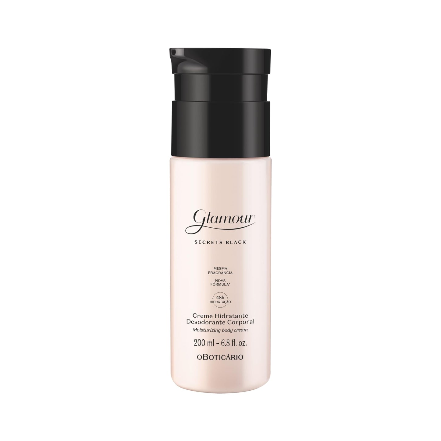 Glamour :: Secrets Black Moisturizing Body Cream, 48-Hour Cream Moisturizer Lotion, 6.7 Ounce