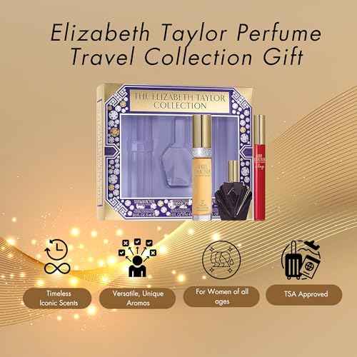 Elizabeth Taylor Fragrance Collection Eau de Toilette 3-Piece Set for Women (White Diamonds, Passion, White Diamonds En Rouge)