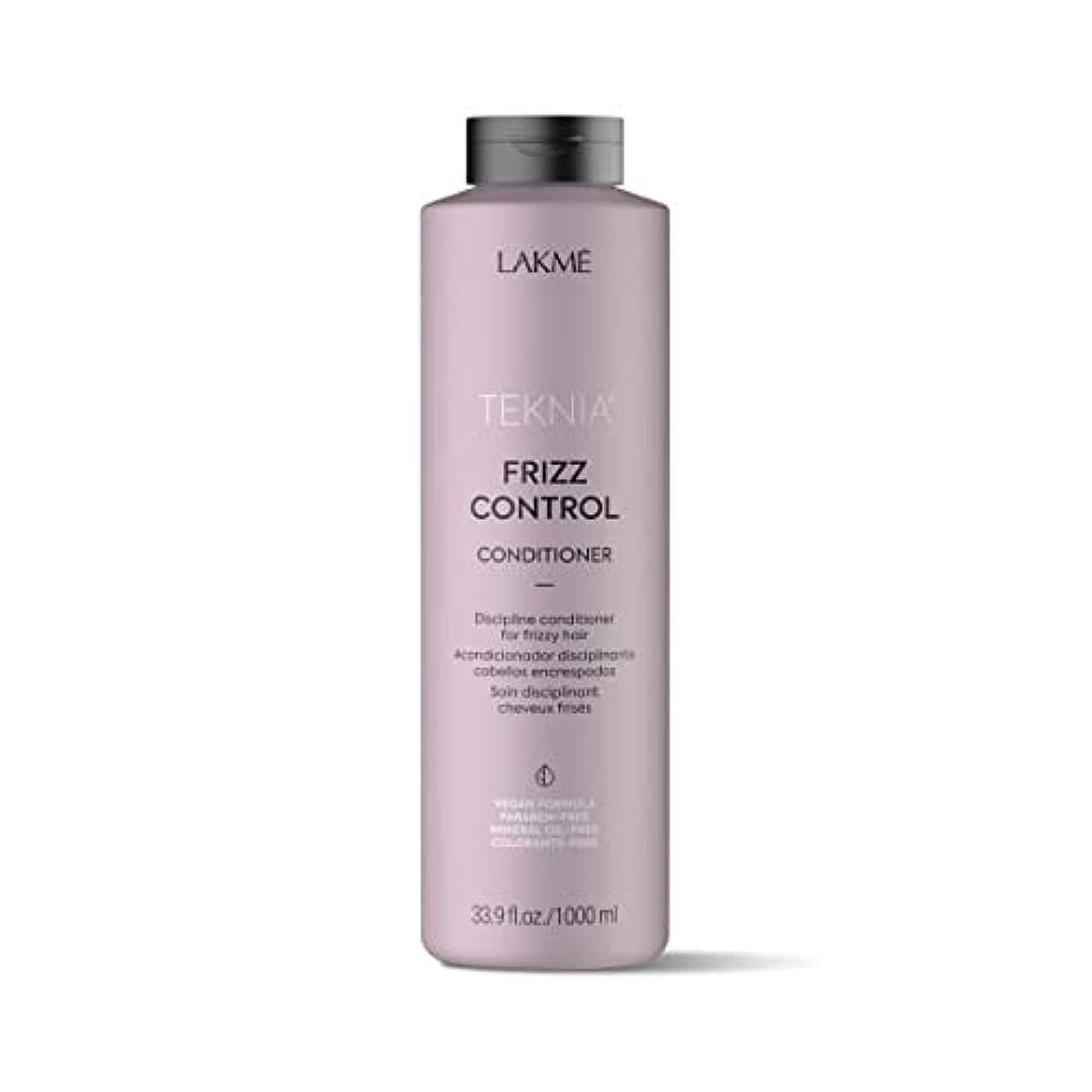 LAKMÉ Teknia Frizz Control Leave In Conditioner, Anti Frizz Conditioner for Frizzy or Curly Hair, 33.8 Fl Oz