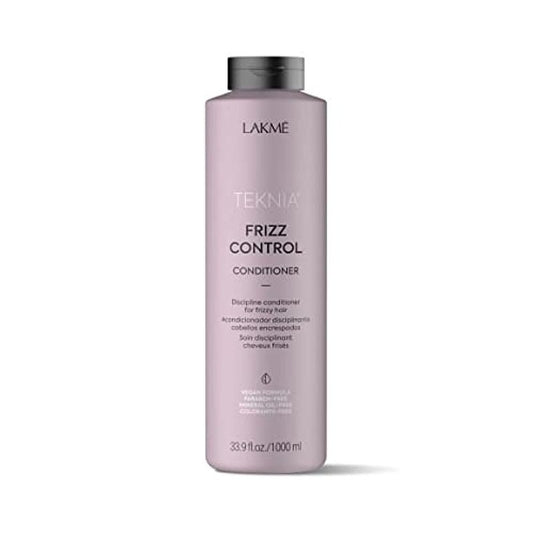LAKMÉ Teknia Frizz Control Leave In Conditioner, Anti Frizz Conditioner for Frizzy or Curly Hair, 33.8 Fl Oz