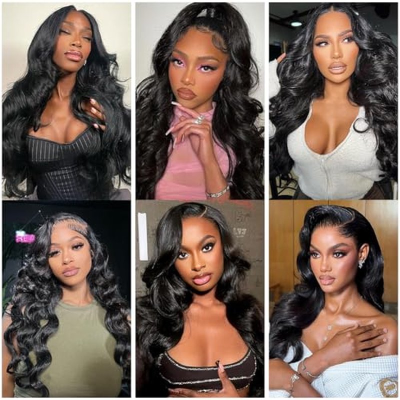 26 28 30 Inch Bundles Human Hair Color 1B Body Wave Bundles Mixed Length Peruvian Virgin Black Body Wave Bundle Hair Weave