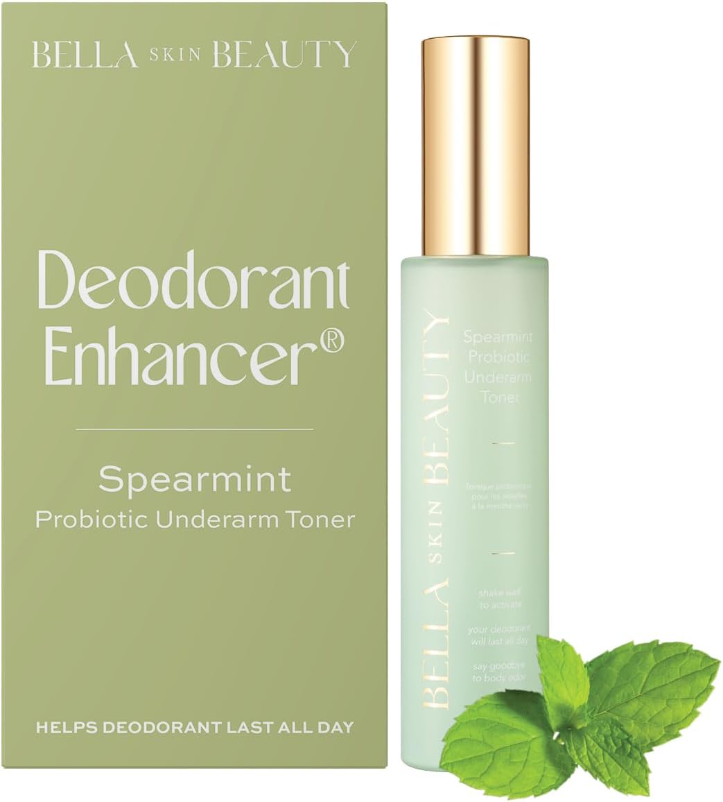 Probiotic Underarm Toner - Spearmint Deodorant Enhancer Spray for Odorless Sweat | Long-Lasting Formula