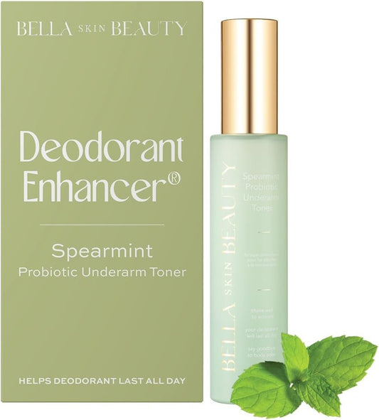 Probiotic Underarm Toner - Spearmint Deodorant Enhancer Spray for Odorless Sweat | Long-Lasting Formula