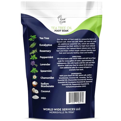 FOOT CURE Exfoliator & Callus Remover Pedicure Set ? Care Kit Includes File for Dead Skin, Tea Tree Oil Soak Salts, Urea Cream 40 Percent Removal Gel Made in USA, Ivory, 4 Piece