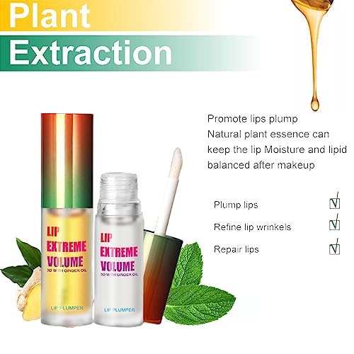 Lip Plumper Set - Lip Plumper Extreme - Plumping Lip Gloss - Lip Enhancer Plumper - Lip Moisturizer for Dry Lips - Lip Filler Plumper - Volumize Lips Instantly for Thicker & Fuller Lips1