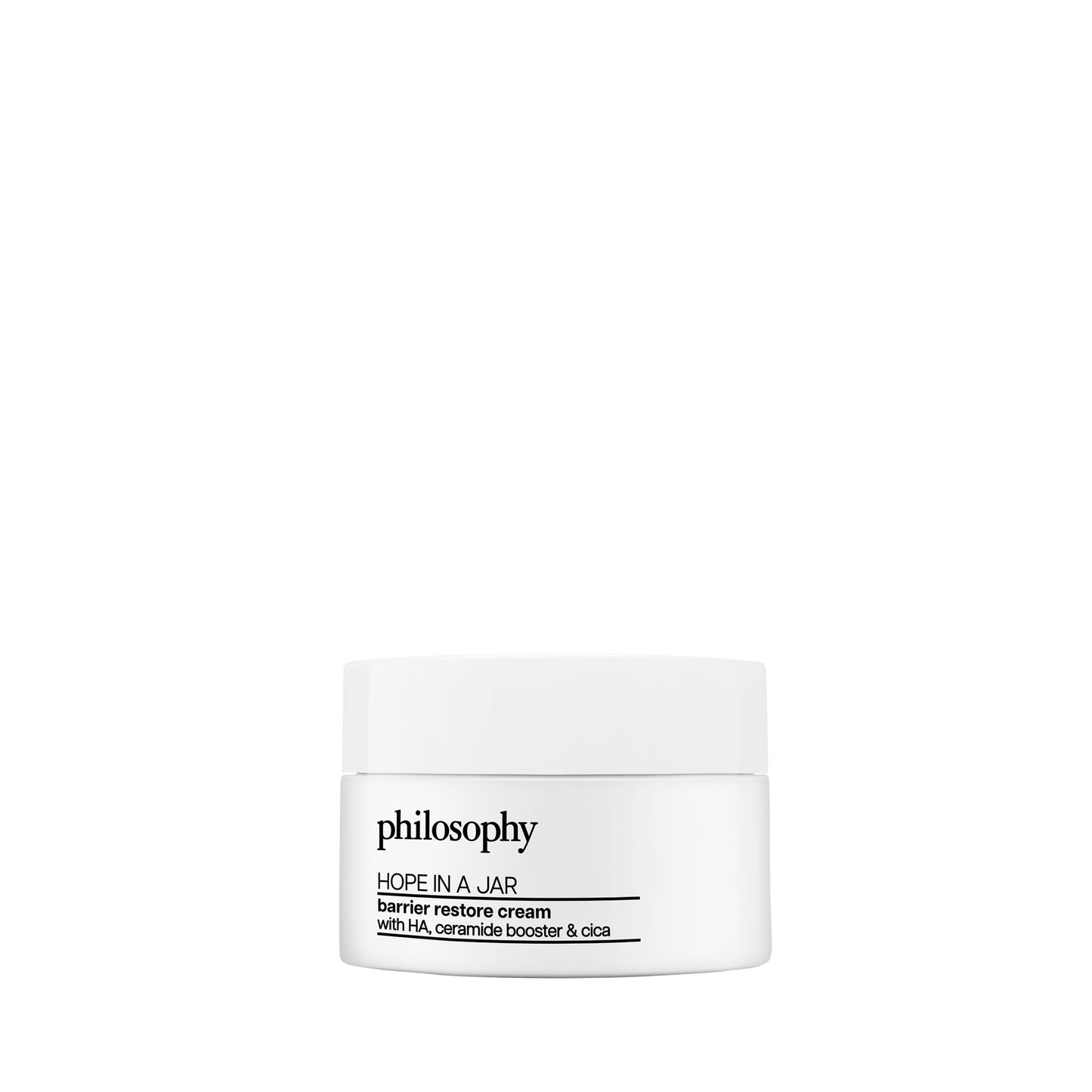 philosophy hope in a jar barrier restore cream – with ha+ complex, cica & ceramides – intensely hydrating moisturizer for dry, sensitive skin – repairs & soothes