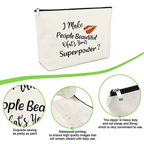 Makeup Artist Gifts for Girl Beautician Cosmetic Bag Makeup Lover Gift for Women Hairdresser Beauty Graduation Present for Artist Friend Stylist Christmas Birthday Present Travel Cosmetic Pouch