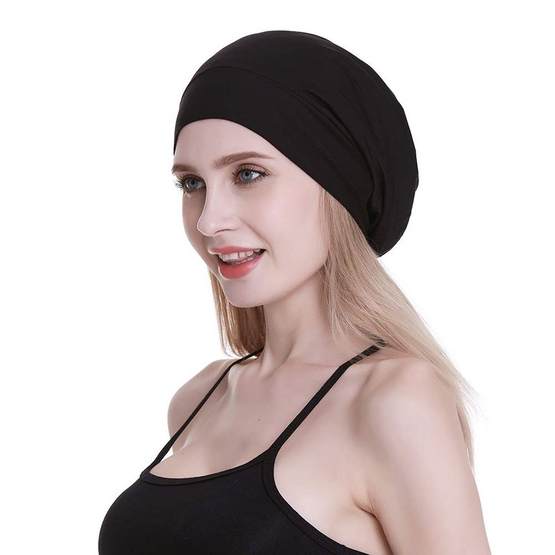 FocusCare Satin Cap 100% Mulberry Silk Lined Sleeping Hats for Natural Hair