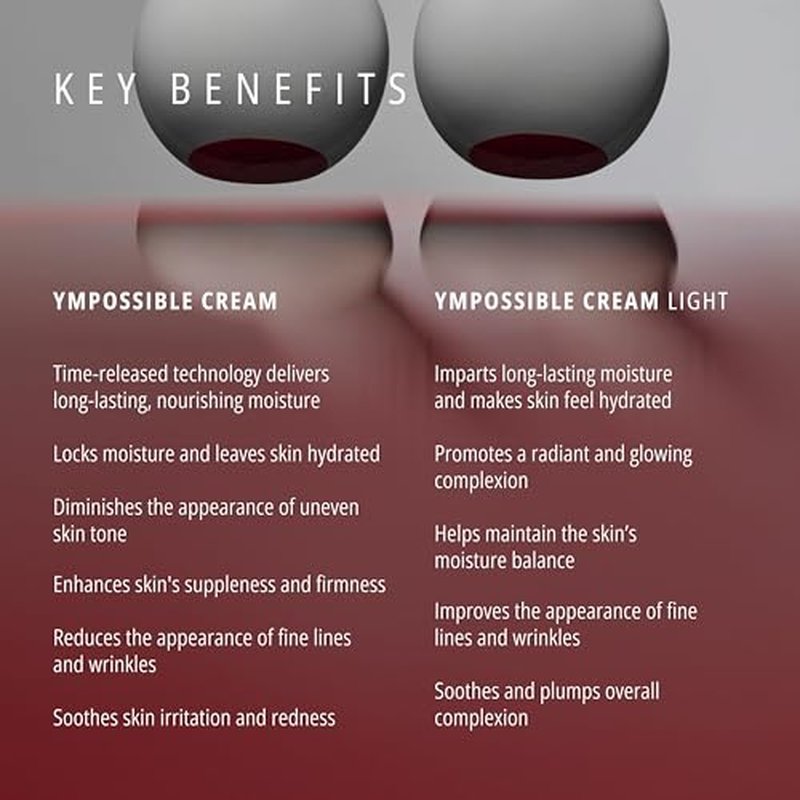 YO? Discovery Duo | Ympossible Cream & Cream Light | Age-Defying | Hydration, Repair & Radiance | Skin Barrier Support | EWG Verified, Vegan, Cruelty Free | 2 x 8ml / 0.3 fl oz each