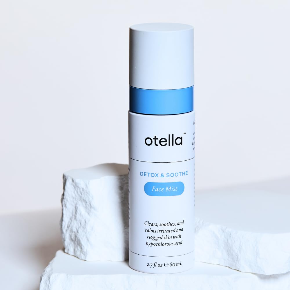 Otella Detox & Soothe Face Mist with Hypochlorous Acid .02% | 2.7 oz | Helps Reduce Redness, Irritation, Breakouts | Rosacea, Eczema, Sensitive-skin Safe | pH Balanced, Fragrance=Free, Fine Mist Toner