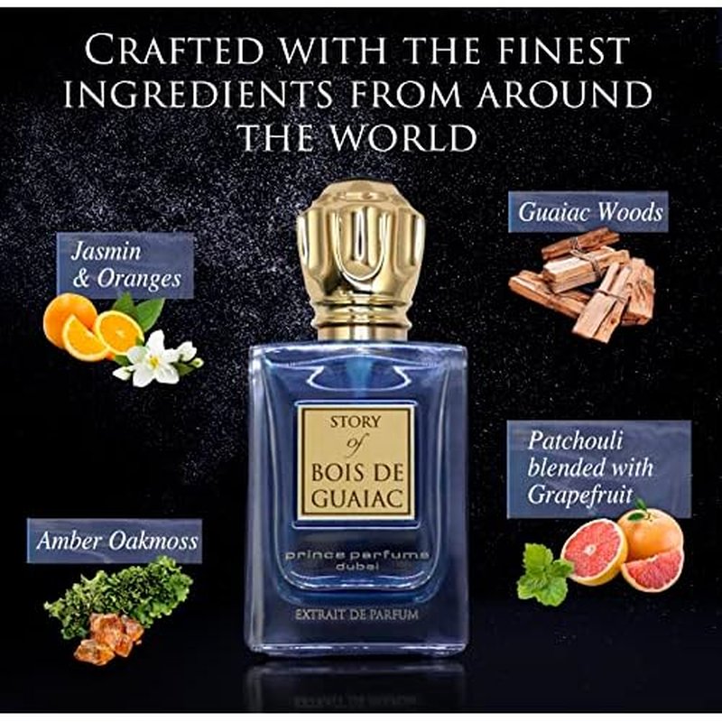 Prince Parfums Dubai ? Men¡¯s Discovery Kit ? 5 Luxury Extrait de Parfum Sprays (10ml Each) ? Wafa, Majestic Oudh, Bois de Guaiac, Azura Bergamot & Amber Woods ? Long Lasting Cologne Gift Set for Him