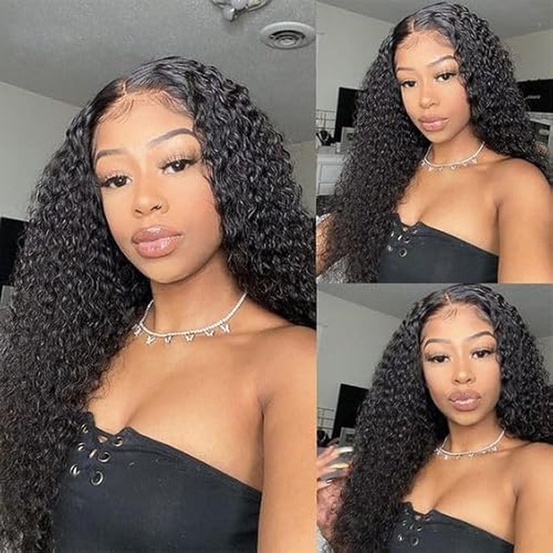 14A Grade Water Wave 3 Bundles Burmese Curly 3 Bundles Human Hair 16 18 20 Inch 100% Unprocessed Brazilian Virgin Human Hair Bundles Natural Black