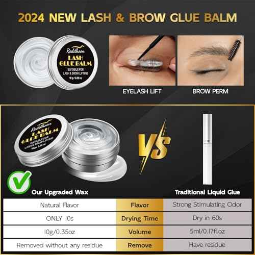 6 IN 1 Lash Lift & Brow Lamination Kit with Black Dark Brown, Home Lash Lift Kit, Quick Lash Curled Brow Perming with All Tools, Safe and Effective Result, Lasts for 6-8 Weeks, Christmas Gift for Her