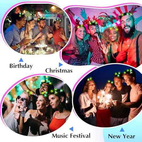 Amyhill 30 Pcs Halloween Mini Duck Hair Clips Funny Rave Sprout Clips for Women Multiple Styles Duck Glowing Resin Hairpins for Music Festival Hawaiian Christmas Party Gift