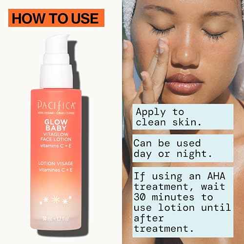 Pacifica Beauty Glow Baby VitaGlow Face Lotion and Brightening Face Wash Set, Skincare, Vitamin C and E, AHA, Exfoliator, Cleanser, Hydrating, Moisturizer, Vegan, 1.7 fl oz and 5 fl oz (Set of 2)