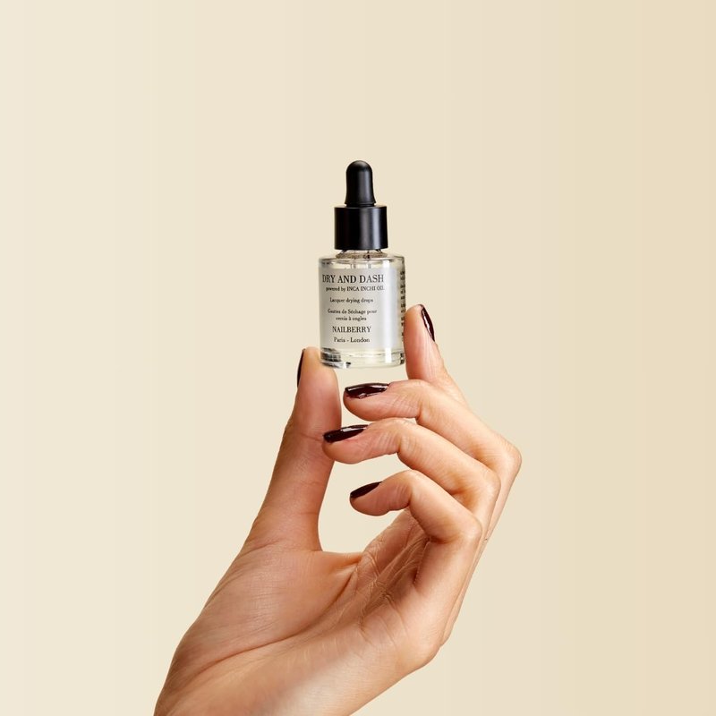 Nailberry Dry and Dash Lacquer Drying Drops | Oxygenated, Quick Dry Nail Drops | Accelerates Nail Polish Drying Time | Smudge-Free Finish | Vegan | Certified Halal & Cruelty Free | 12-Free | 11 ml