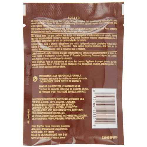 HASK Pks Henna & Placenta 2 Ounce Conditioning Treatment (12 Pieces) (59ml)