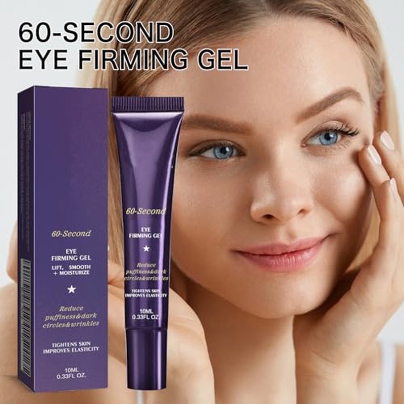 Firming Eye Gel with Hyaluronic Acid & Collagen ? Hydrating Treatment to Reduce Fine Lines, Lightweight Anti-Aging Under Eye Cream for Daily Use