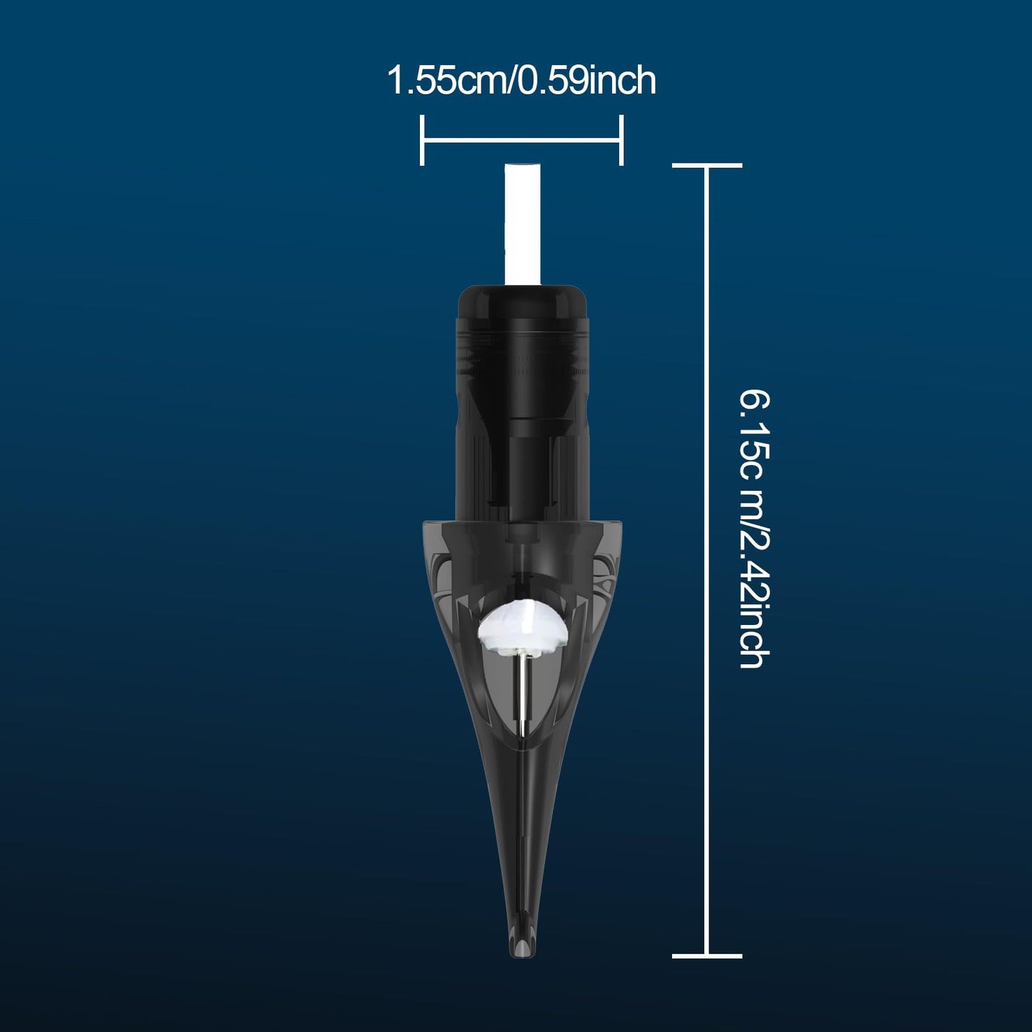 Tips Assorted Standard DIRK 20-Piece #10 1009RL Bugpin Tattoo Needles, Exceptional Workmanship, Bold Fine Line Disposable Set