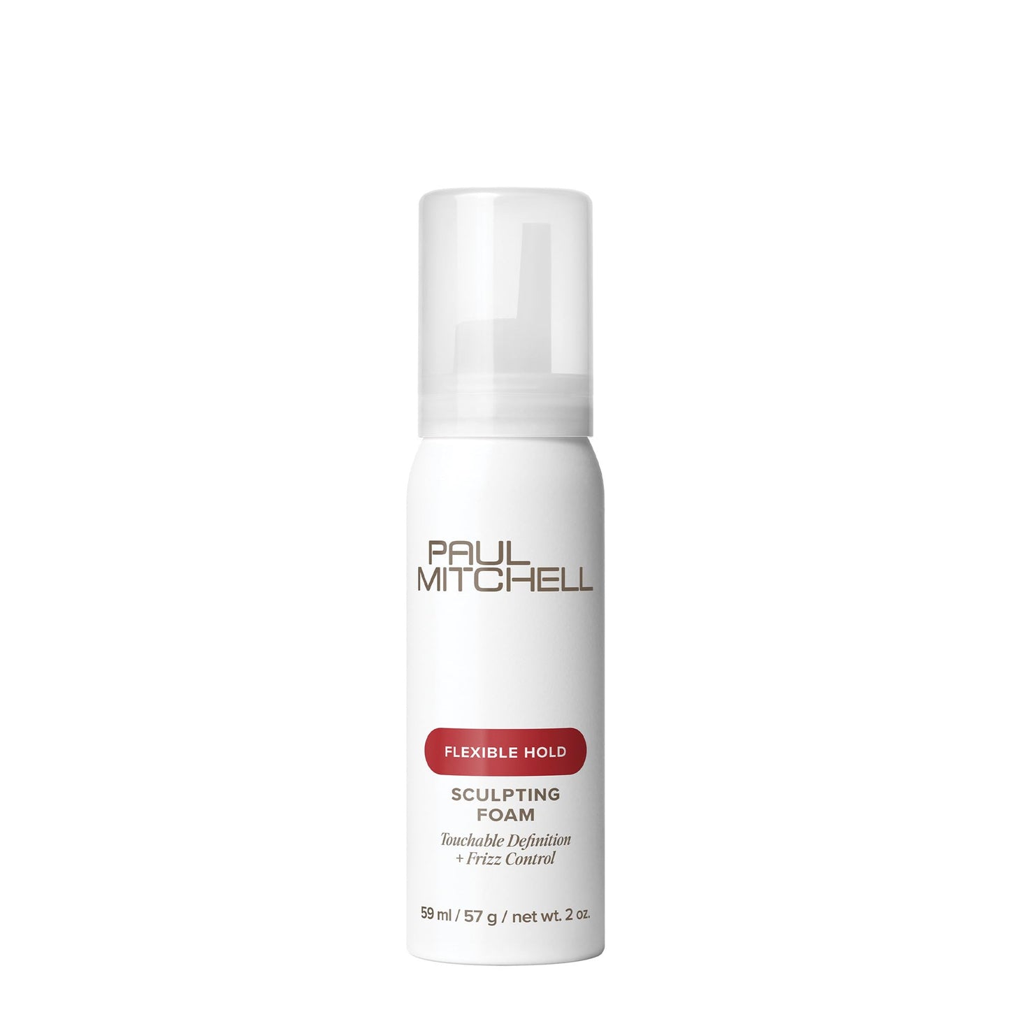 Paul Mitchell Sculpting Foam, Touchable, Flexible Hold + Frizz Control, For All Hair Types, 2 oz