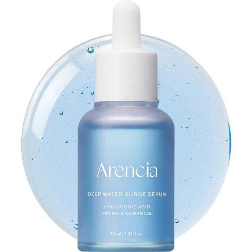 Arencia Deep Hydration Serum - Cica PDRN + Hyaluronic Acid + Ceramide, Panthenol, Smooths fine line for plump glass skin, Korean Skincare 30ml 1.01 fl.oz
