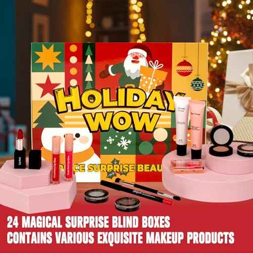 Makeup Advent Calendar 2025-24 Days Advent Calendar for Teen Girls Makeup Gift Set - Advent Beauty Calendar 2025, Individually Boxed Makeup & Cosmetic Surprises - Christmas Gifts for Teen Girls