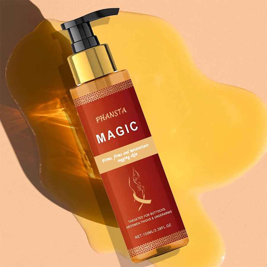 PHANSTA Body Firming Oil, 3.38 FL 0Z, Natural Botanicals for Women, Fast-Absorbing with Cactus Extract& Camellia Oil, Vitamin E, for Arms, Legs, Stomach & Body