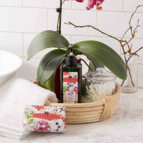 Via Mercato Liquid Soap, Shea Butter Enriched (12 oz), No. 7 - Peach, Fig Blossom & Rose