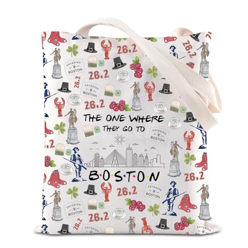Boston Trip Makeup Bag Boston Souvenir Gift Boston Travel Bag Boston Housewarming Gift Boston Vocation Gifts Massachusetts Gift (Boston tote)