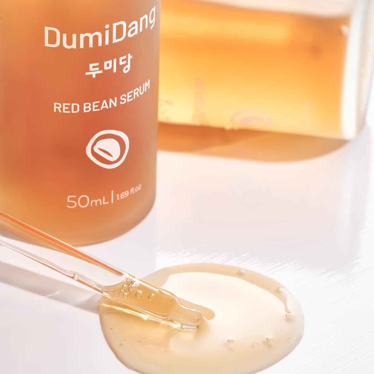 DumiDang Red Bean Serum - Korean Traditional Vegan Skincare Formula, Anti-Aging & Nourishing skin with Fermented Red Bean Extract and Kelp Extracts, 50mL | 1.69fl. oz