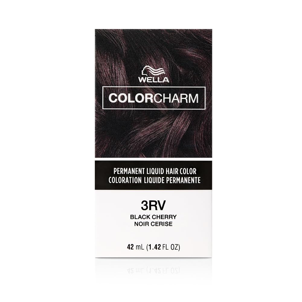 COLORCHARM Permanent Liquid Hair Color | 3RV Black Cherry | Up to 100% Gray Coverage | 1.42 Fl Oz